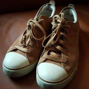 Ugg suede fleece-lined sneakers